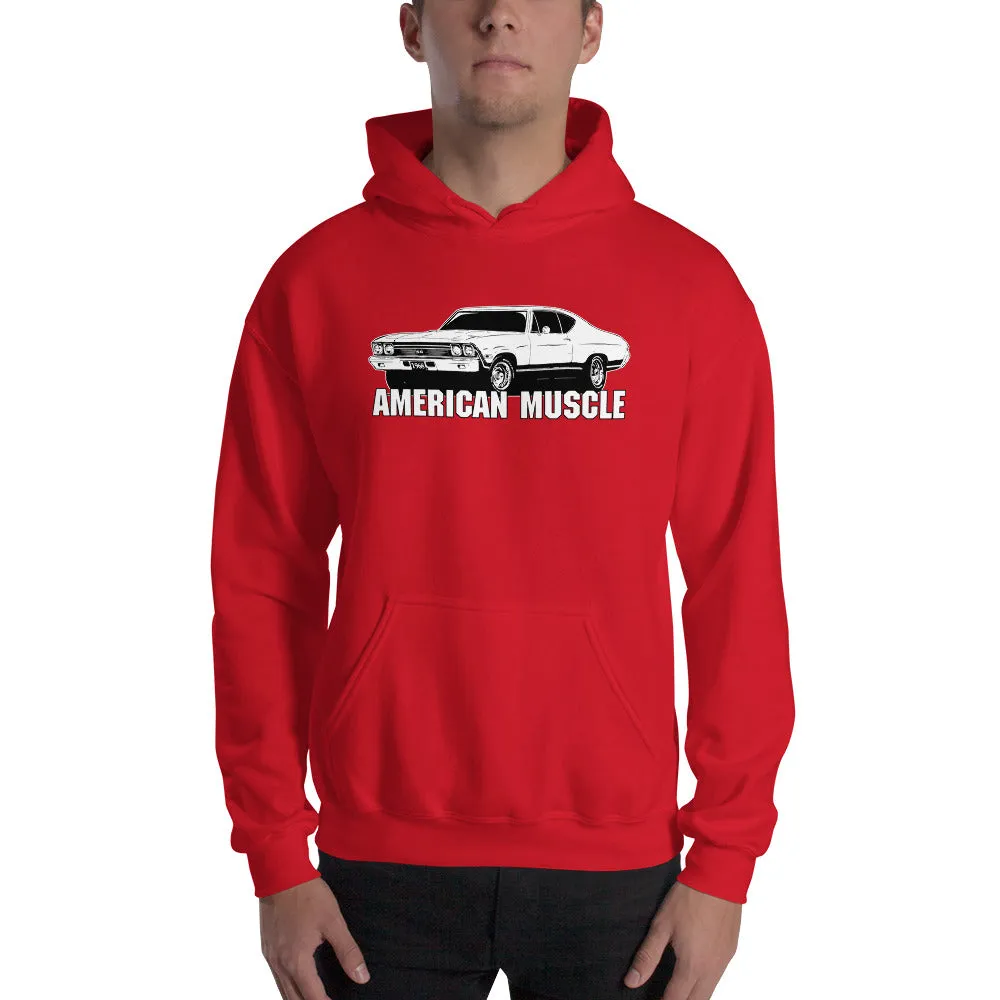 1968 Chevelle Hoodie American Muscle Car Sweatshirt