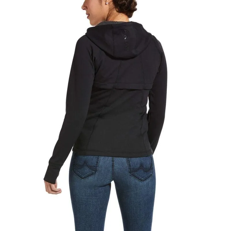 Ariat Ladies Attain Full Zip Hoodie Black