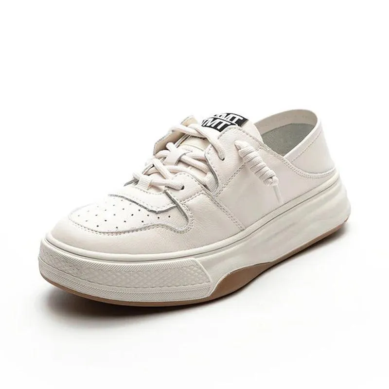 AWCS25 Women's Casual Shoes - Leather Soft Sneakers