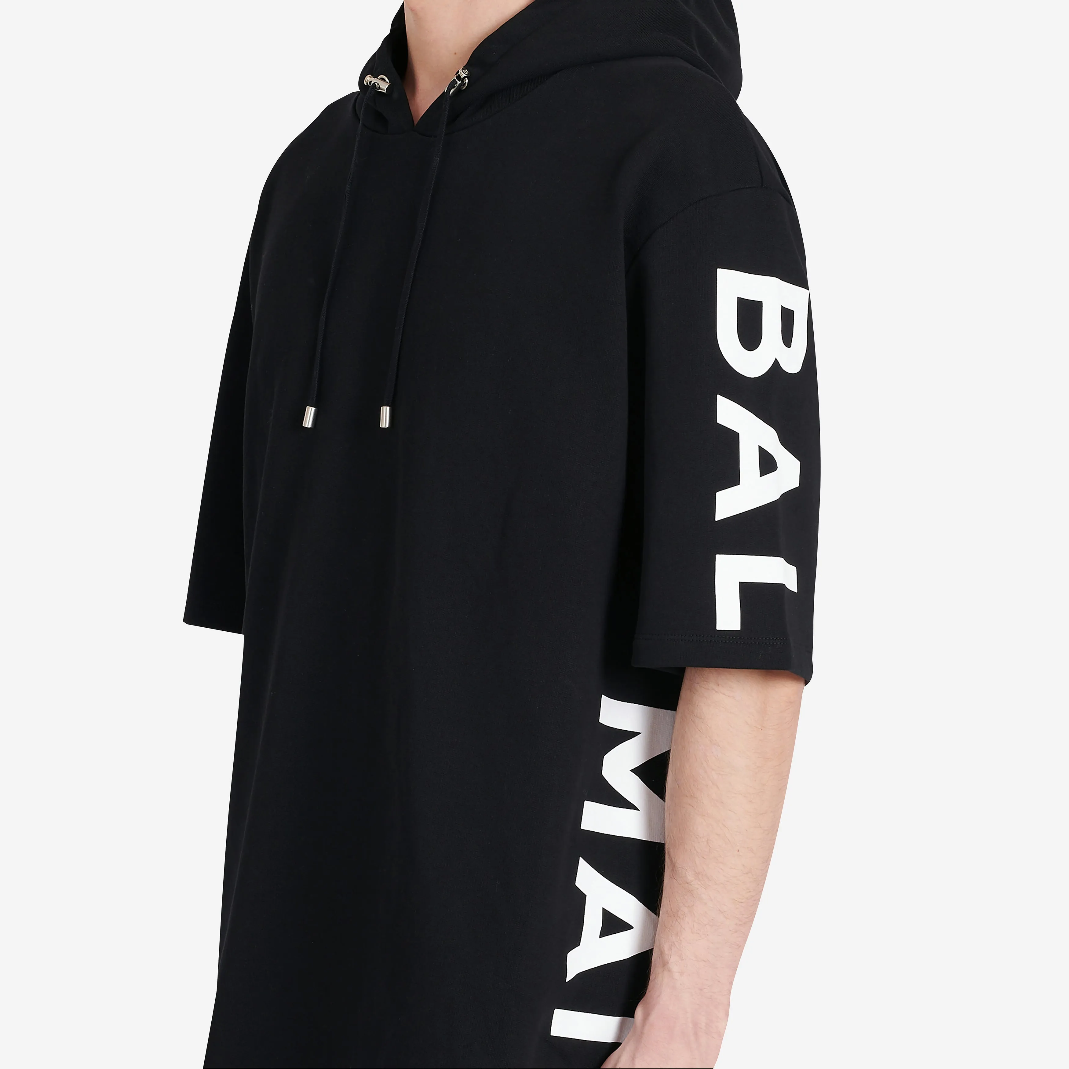 Balmain Short Sleeve Hoodie