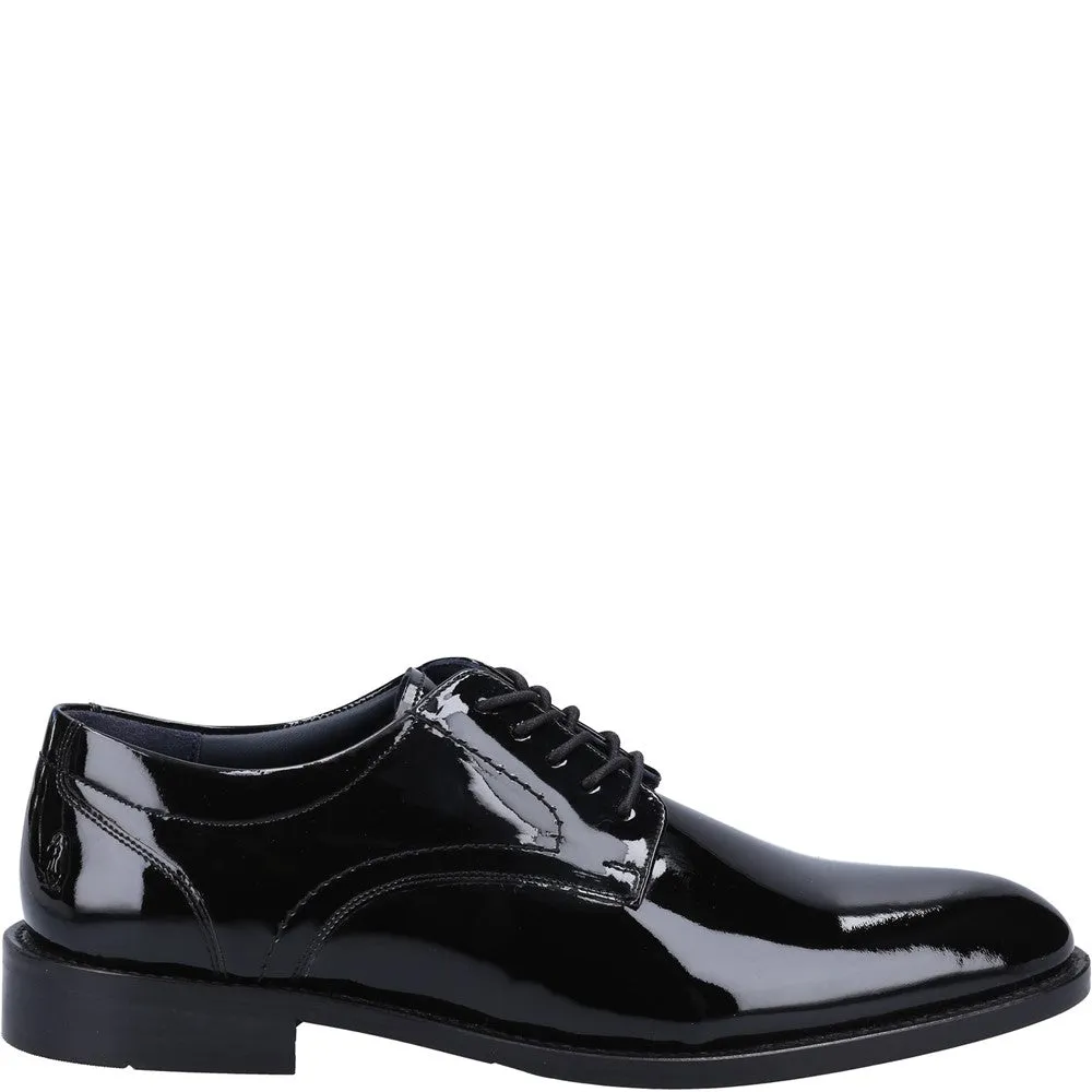 Black Damien Lace-Up Patent Shoes