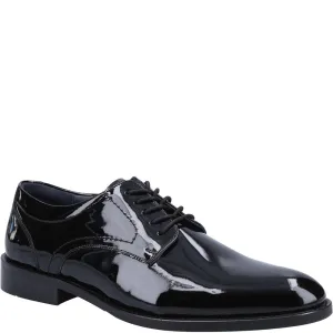 Black Damien Lace-Up Patent Shoes