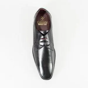 Cavani John Black Men's Leather Shoes