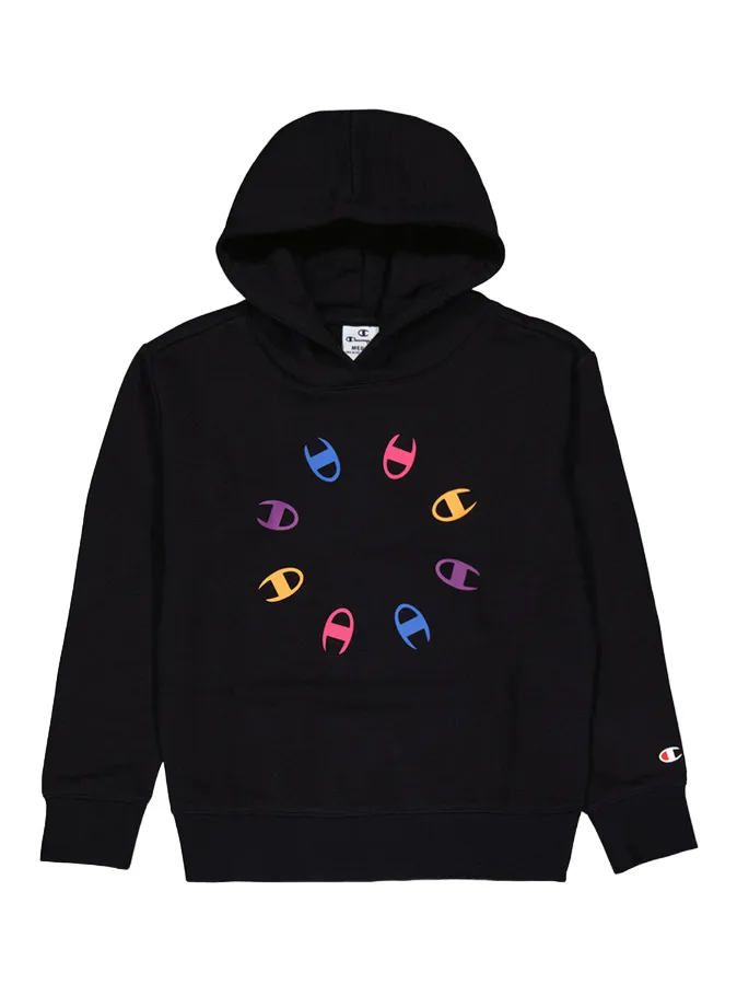 Champion Graphic girls' hoodie 404780 KK001 black