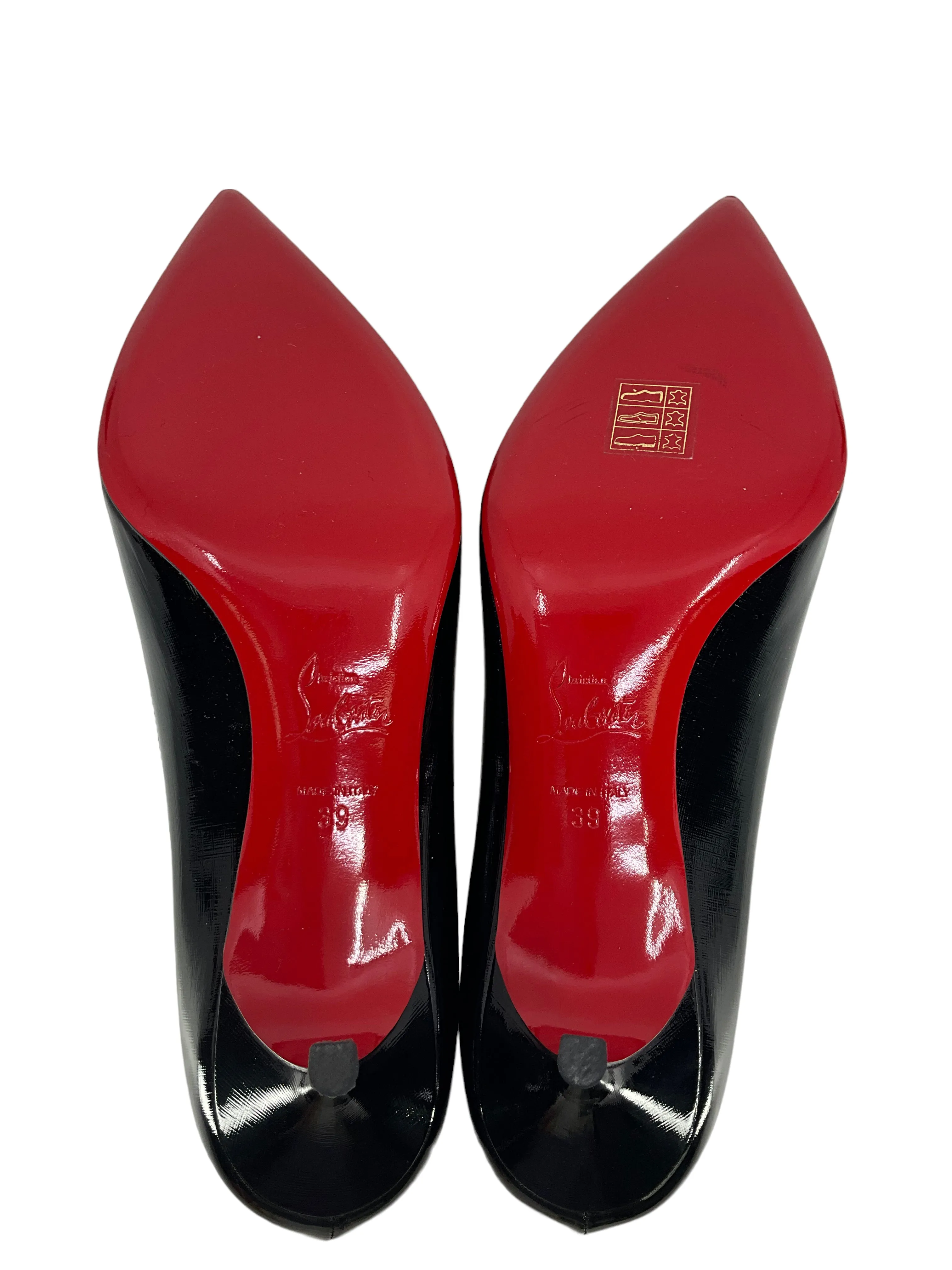 Christian Louboutin Black Patent Leather Pumps size 9