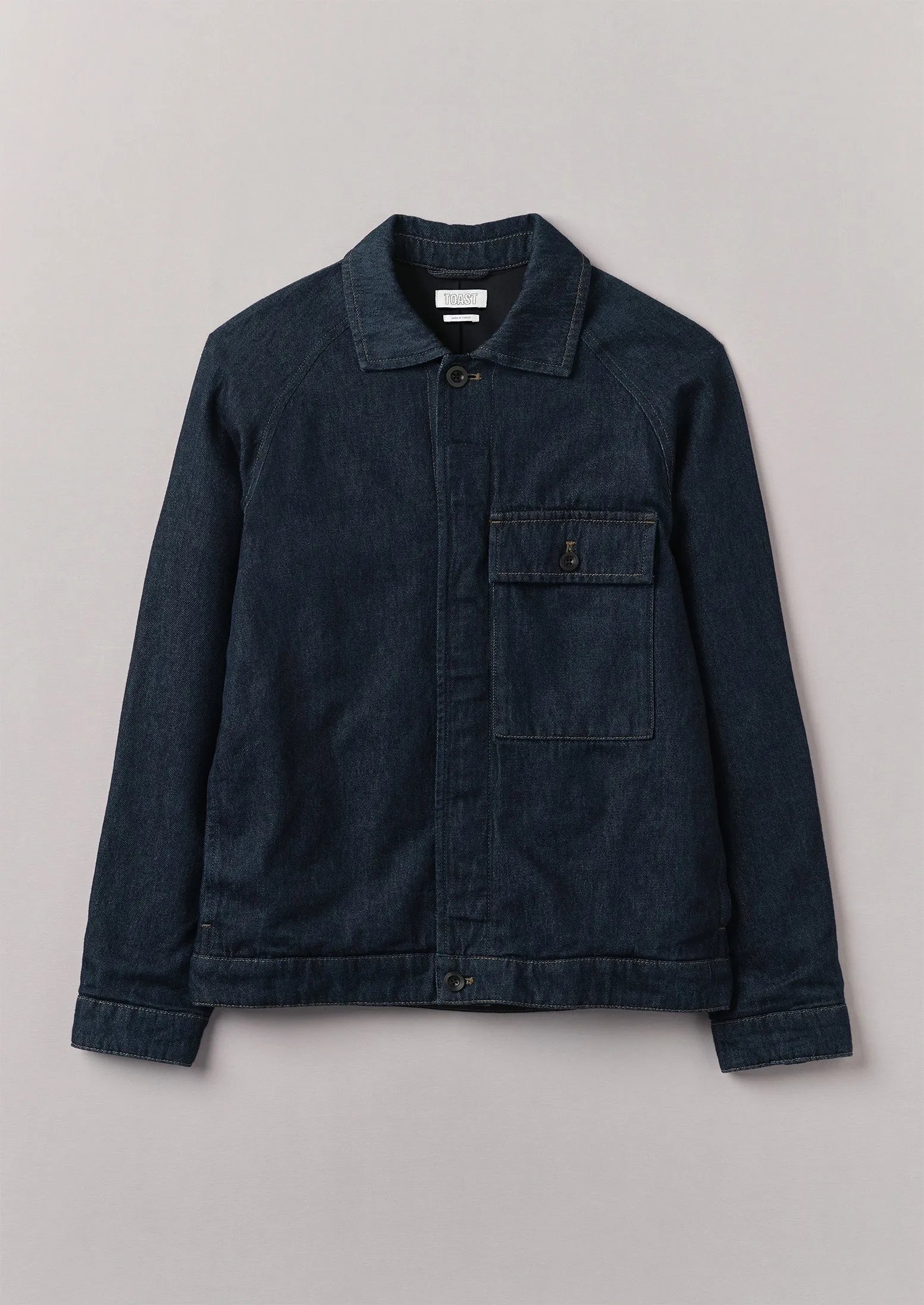 Cotton Hemp Denim Jacket | Indigo