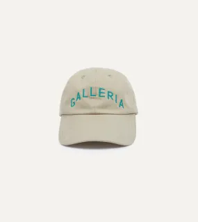 Ecru Galleria Emblem Cotton Twill Baseball Cap