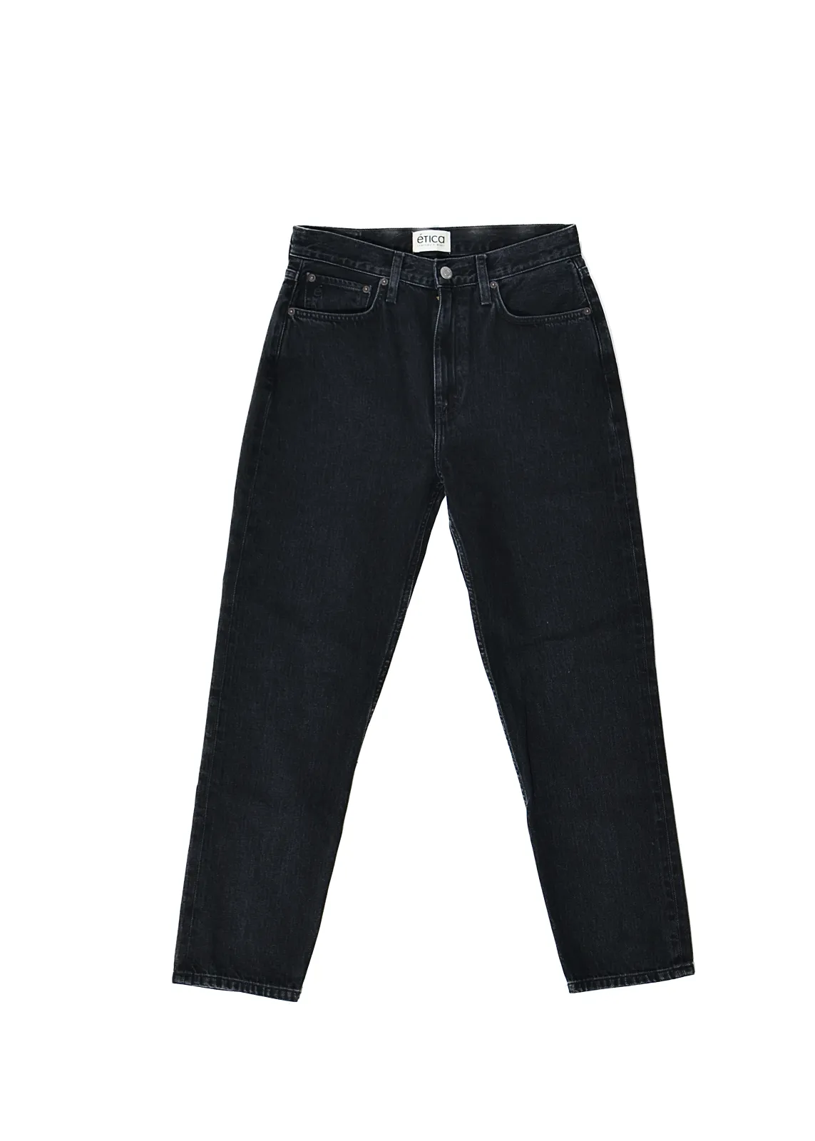 Finn Slim Straight Jeans: Black Rock