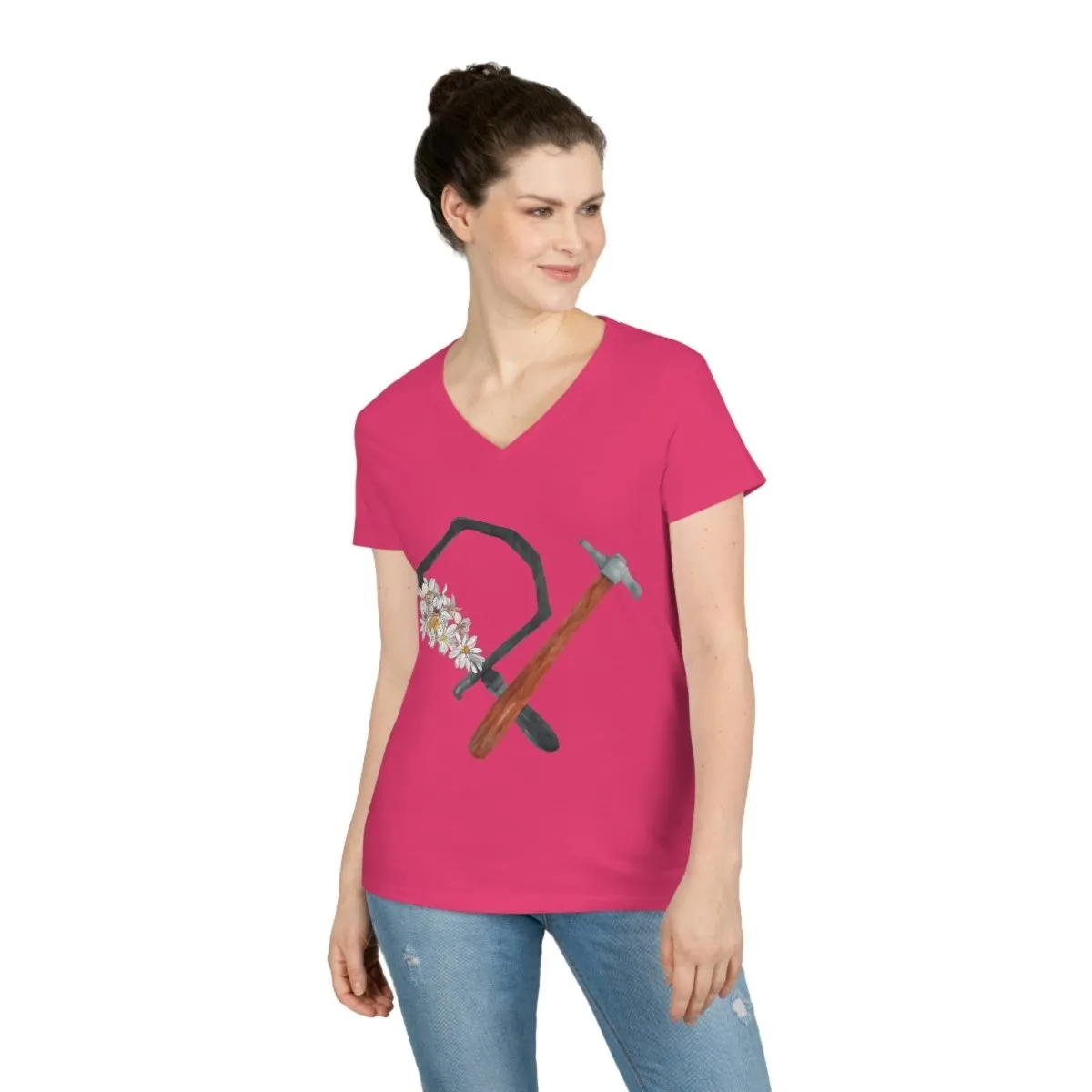 Forge & Flourish Ladies' V-Neck T-Shirt