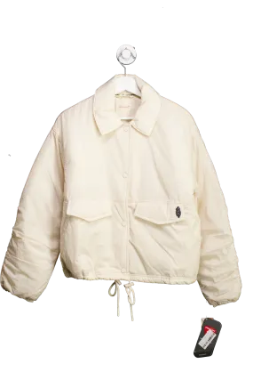 Free People Cream Off The Bleachers Coaches Primaloft Jacket UK XS