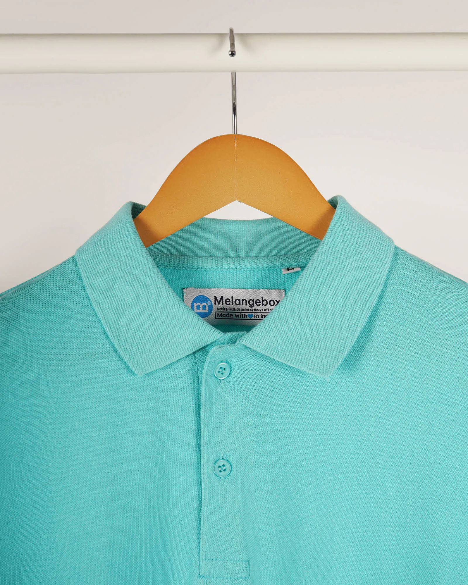 Full Sleeves Polo: Robin Egg Blue