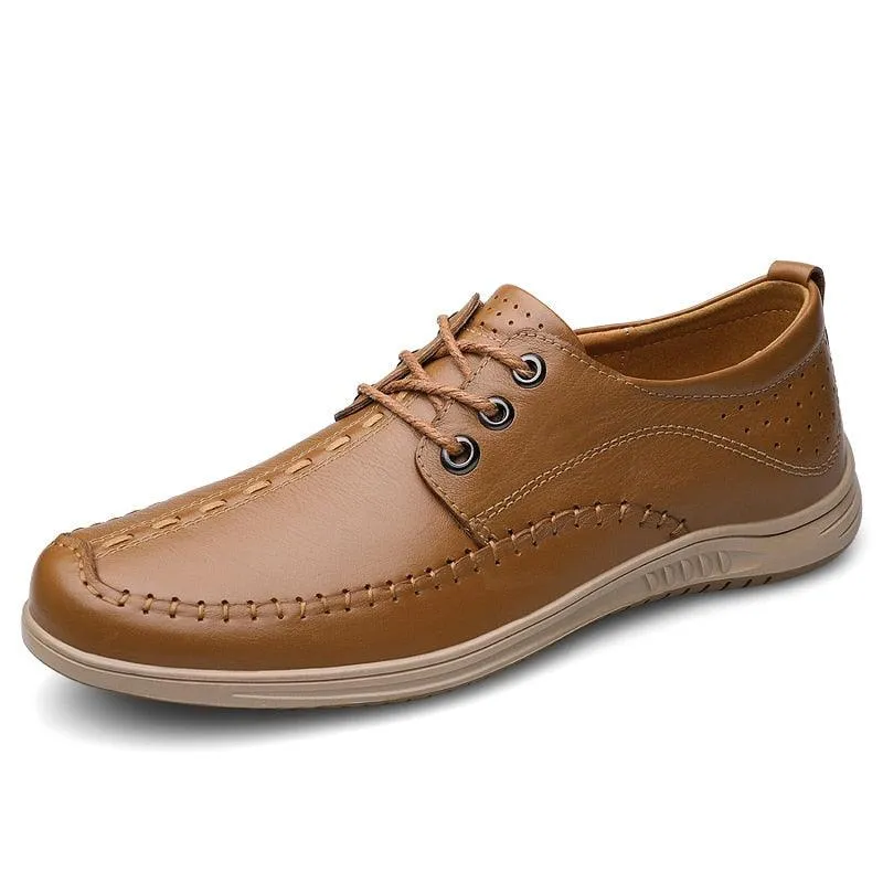 GR252 Leather Men's Casual Shoes: Classic Sneakers for Walk