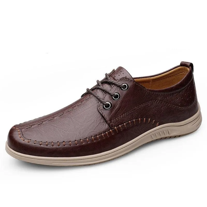 GR252 Leather Men's Casual Shoes: Classic Sneakers for Walk