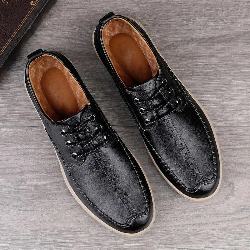 GR252 Leather Men's Casual Shoes: Classic Sneakers for Walk