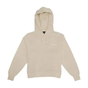 HAN KJOBENHAVN BULKY HOODIE - BEIGE LOGO-BEIGE