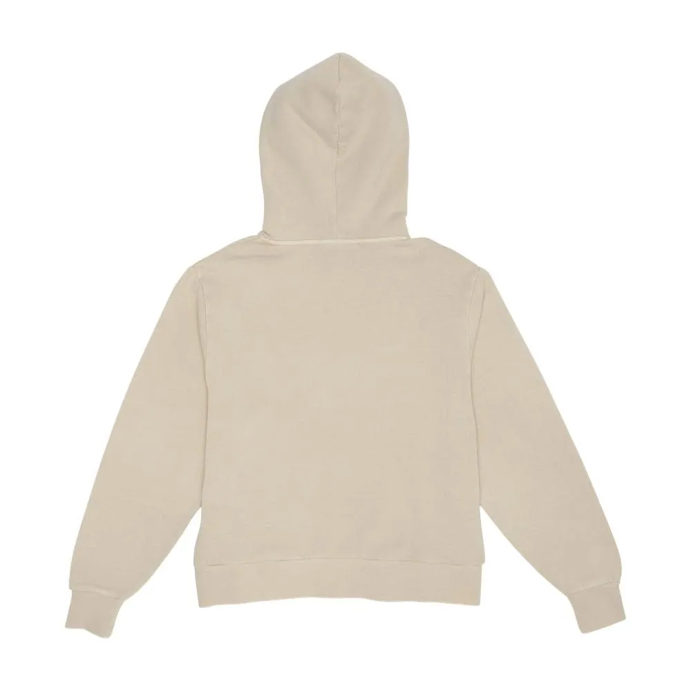 HAN KJOBENHAVN BULKY HOODIE - BEIGE LOGO-BEIGE