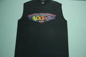 Harley Davidson Motorcycles 100 Year 2003 Battlefield Gettysburg PA Muscle T-Shirt