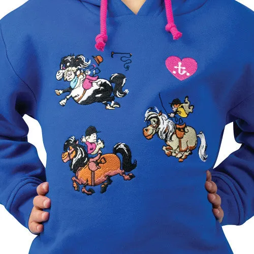 Hy Equestrian Thelwell Collection Race Children's Embroidered Hoodie