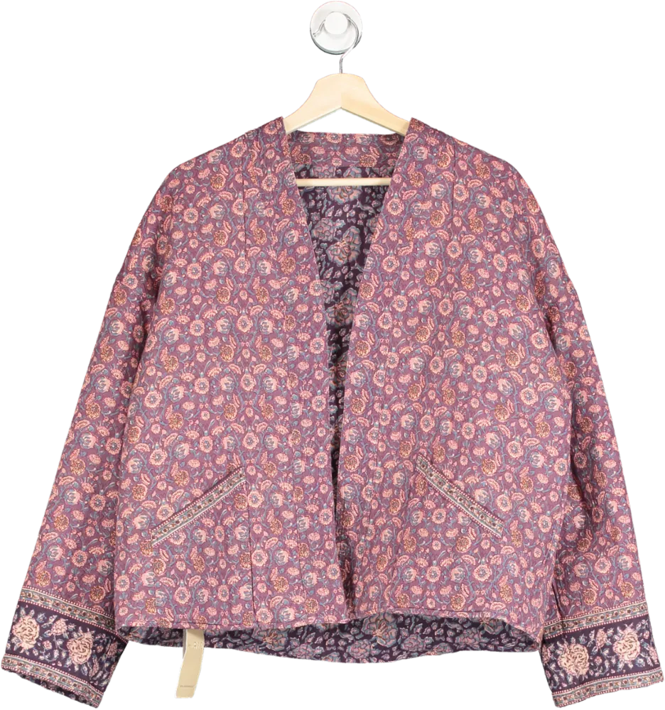 Iris Purple Lennon Quilt Reversible Jacket UK S