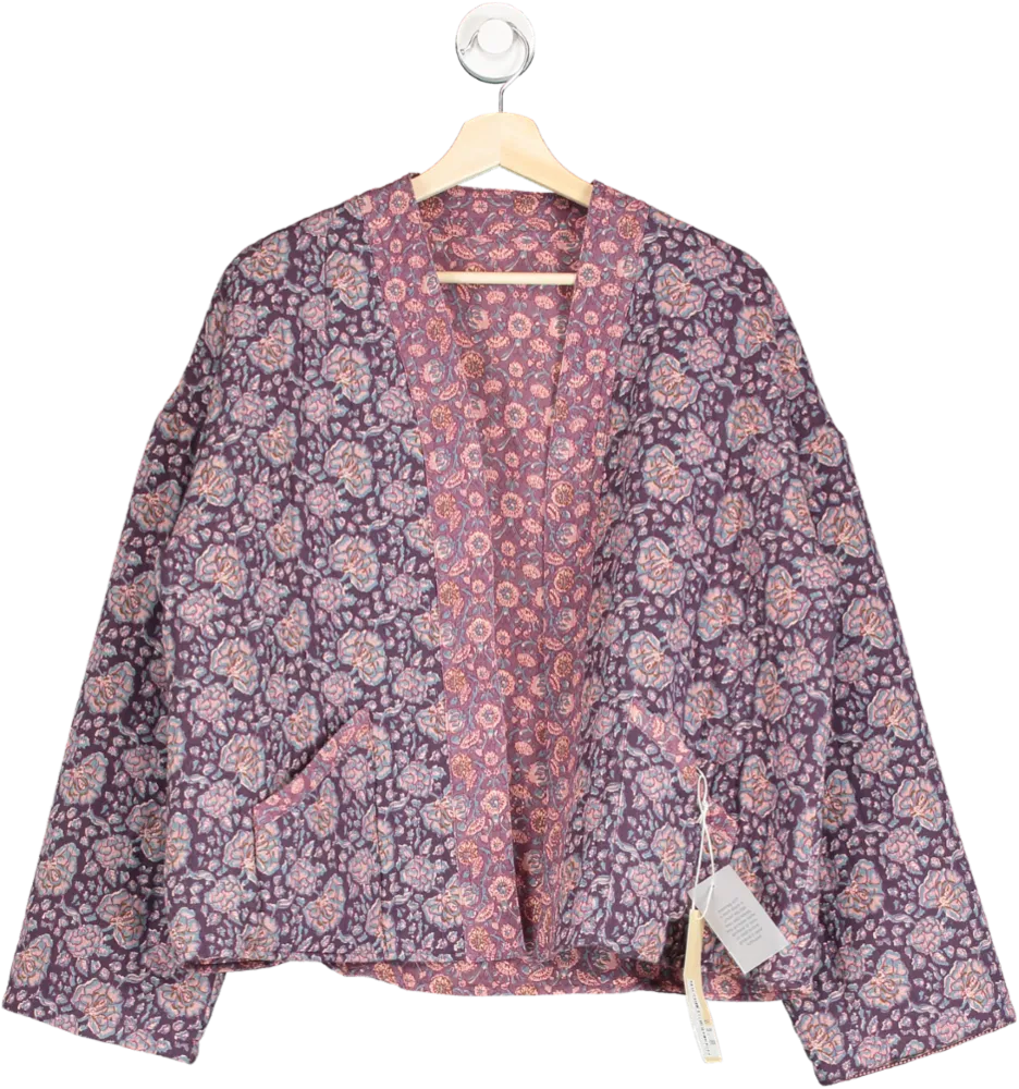 Iris Purple Lennon Quilt Reversible Jacket UK S