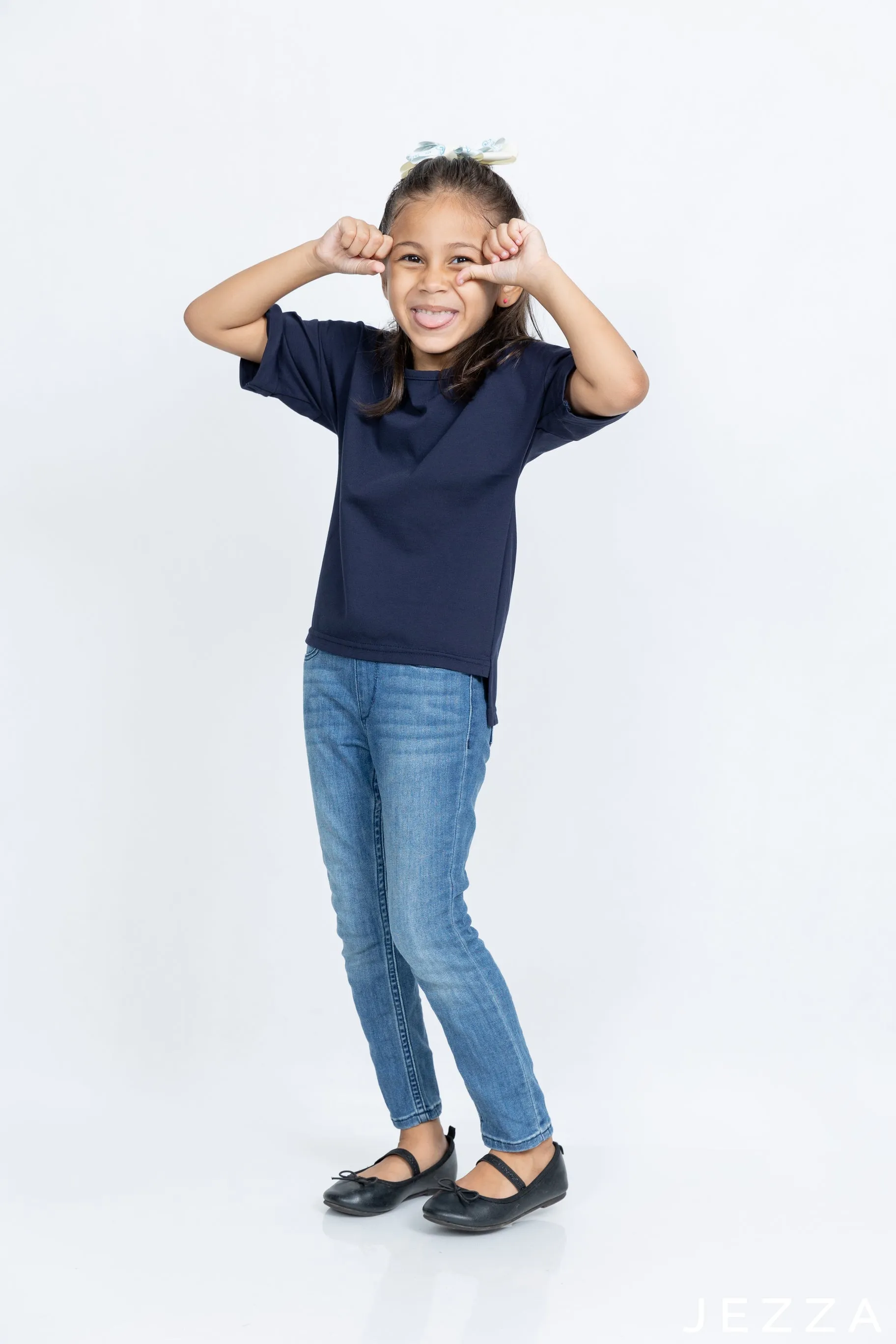 JEZZA Navy Colour Kids T-Shirt 44202