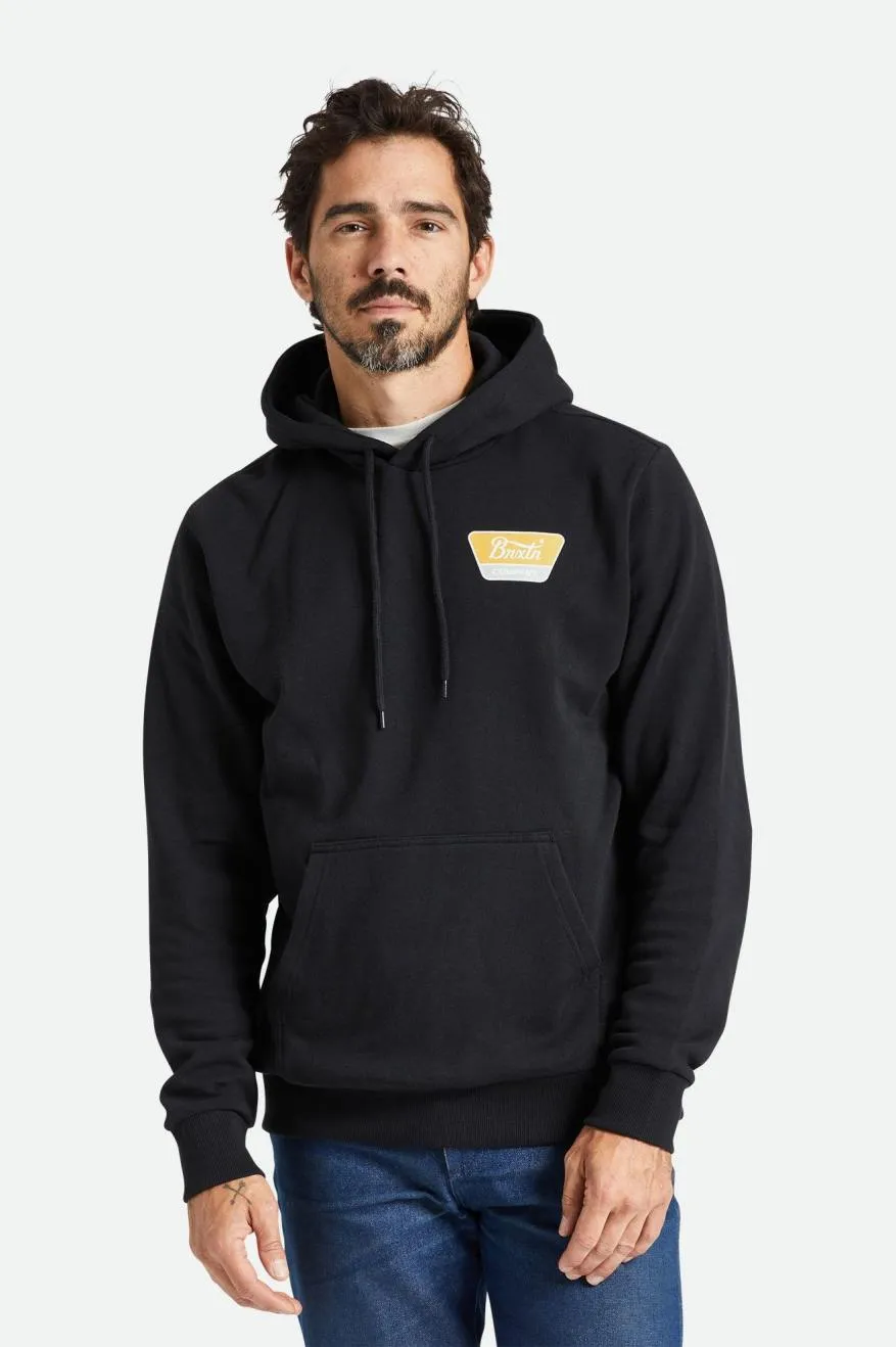 Linwood Fleece Hood - Black/Mustard