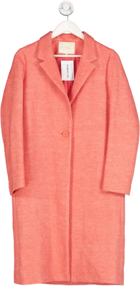 Maje Orange Single Button Formal tailored coat UK 8