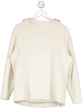 M&S Beige Cotton Rich Relaxed Hoodie UK 18