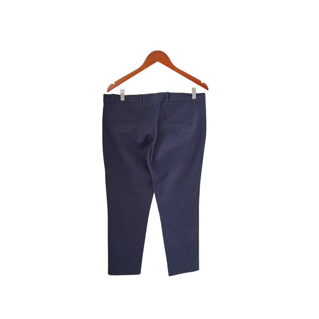 Mango Blue Straight-leg Pants | Gently Used |