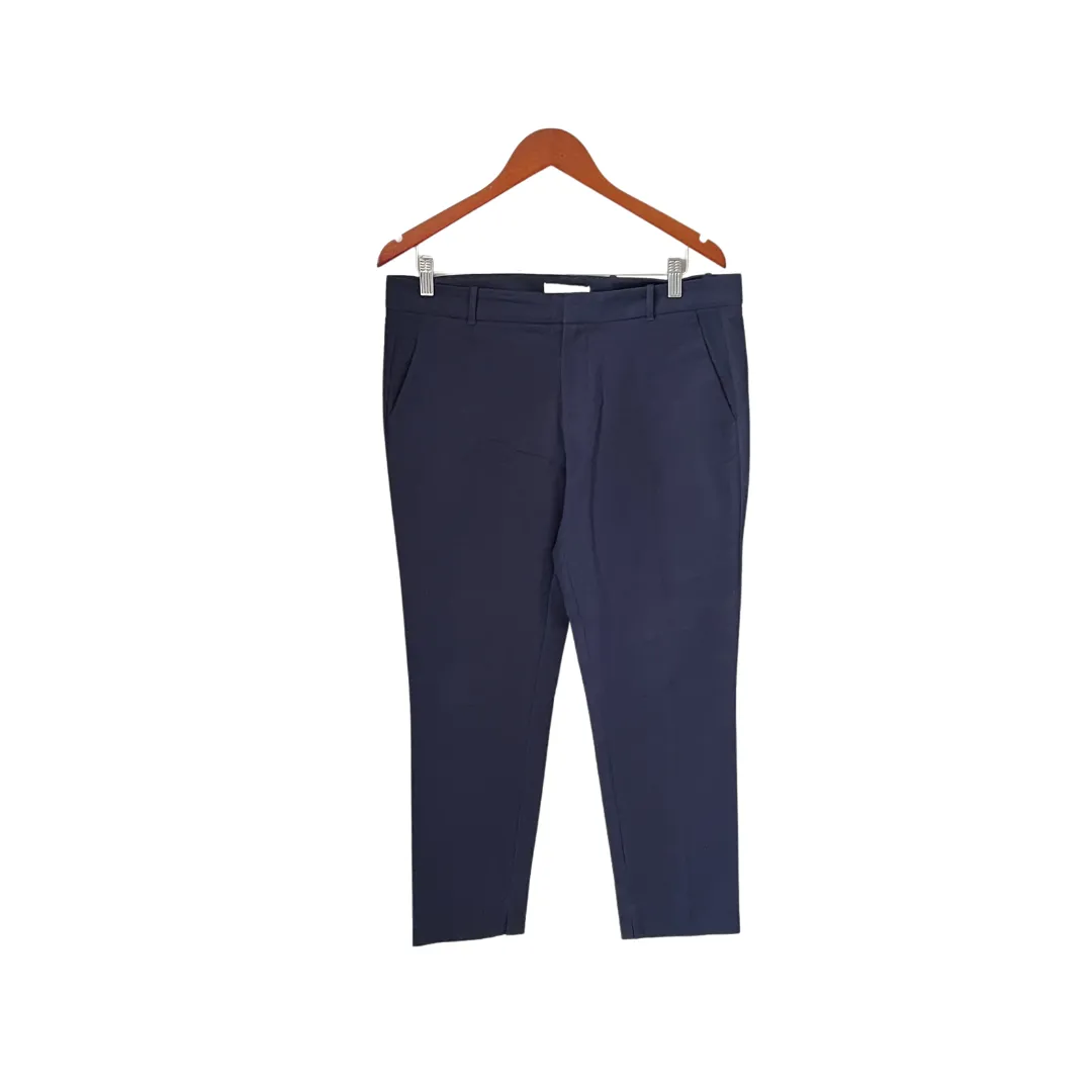 Mango Blue Straight-leg Pants | Gently Used |