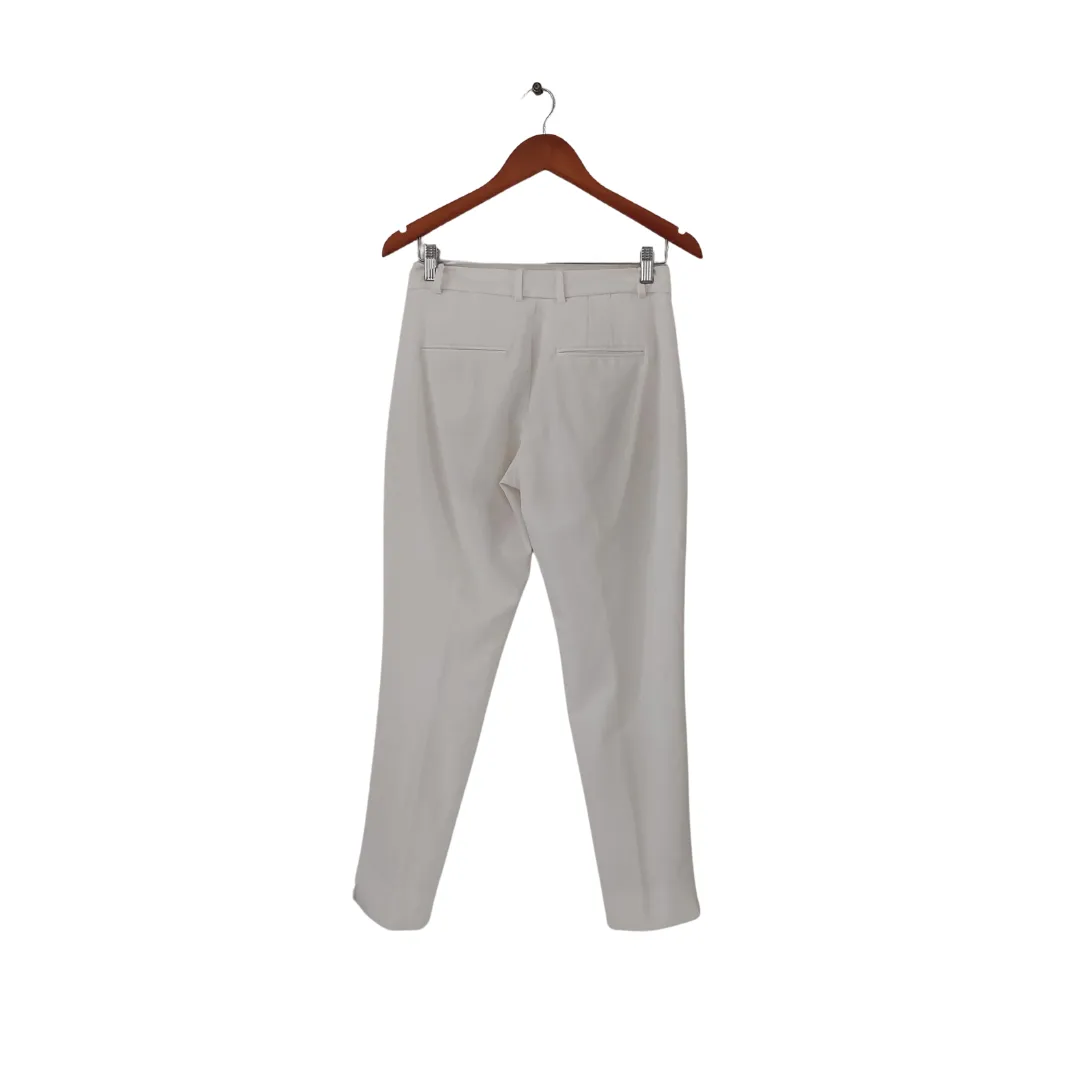 Mango White Skinny Straight Pants | Pre Loved |