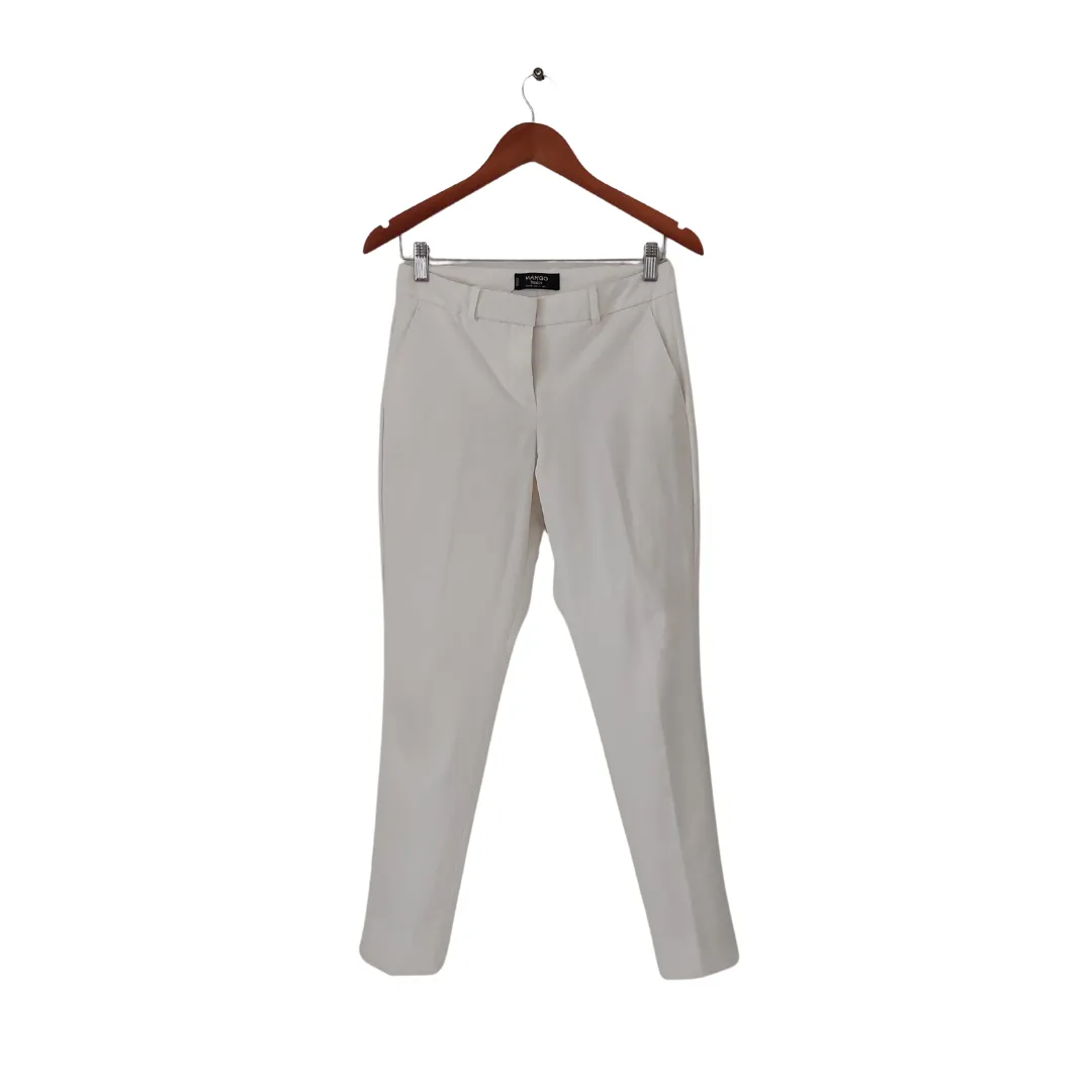 Mango White Skinny Straight Pants | Pre Loved |