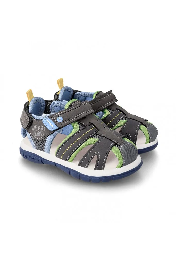 Mat Sandals - Grey / Green / Blue