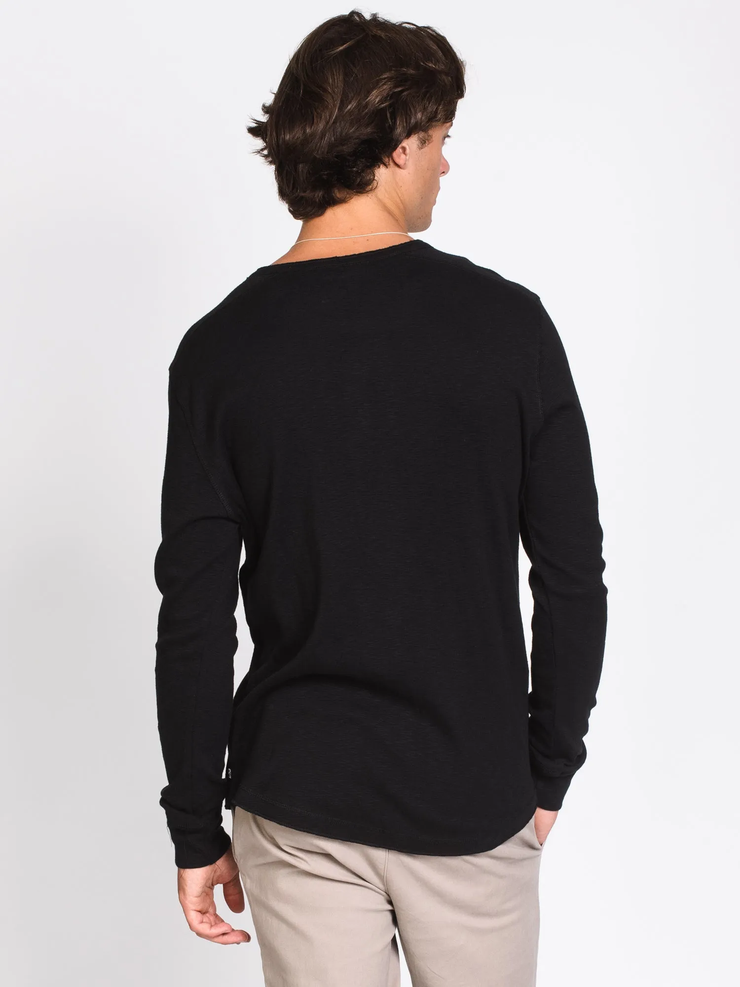 MENS MAX SLUB HENLEY - CLEARANCE