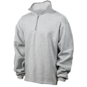 Men's •PowerTek Athletic• 13 oz. Heavyweight Fleece 1/4 Zip Pull-over large Gray