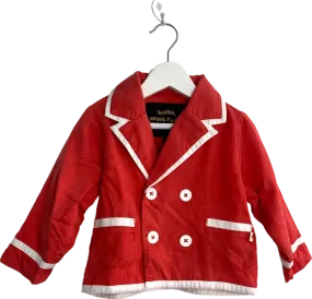 Mini Rodini Red Yuppie Jacket for Toddlers - Stylish and Cozy Outerwear for 2-Year-Olds