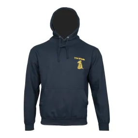 Navy Hoodie with 77 Bde Badge on Left Chest