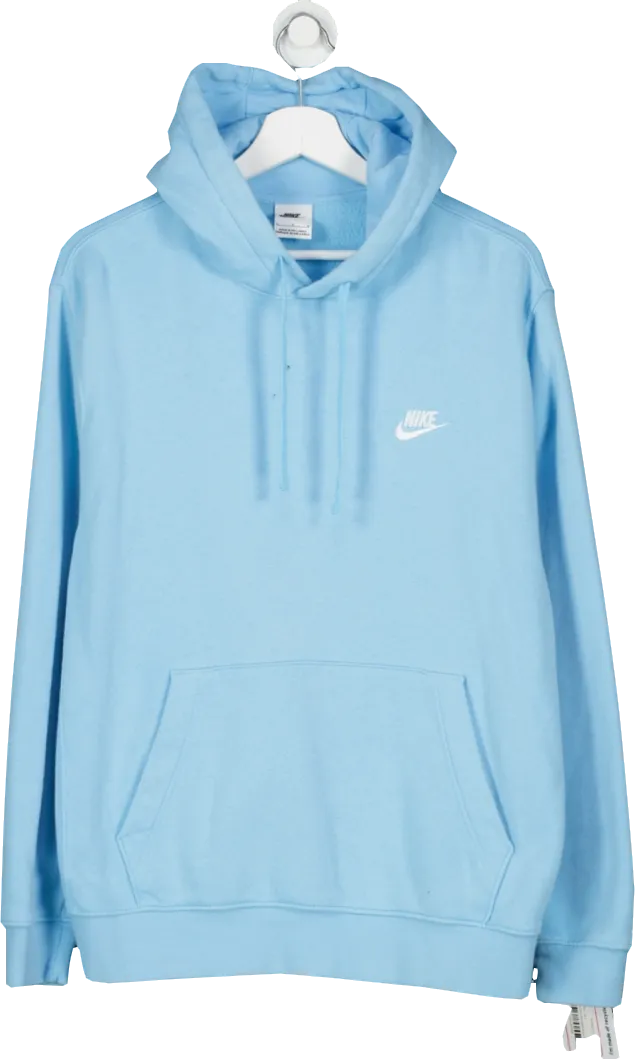 Nike Blue Overhead Hoodie UK L