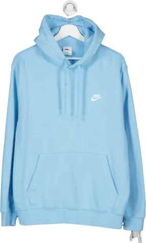 Nike Blue Overhead Hoodie UK L