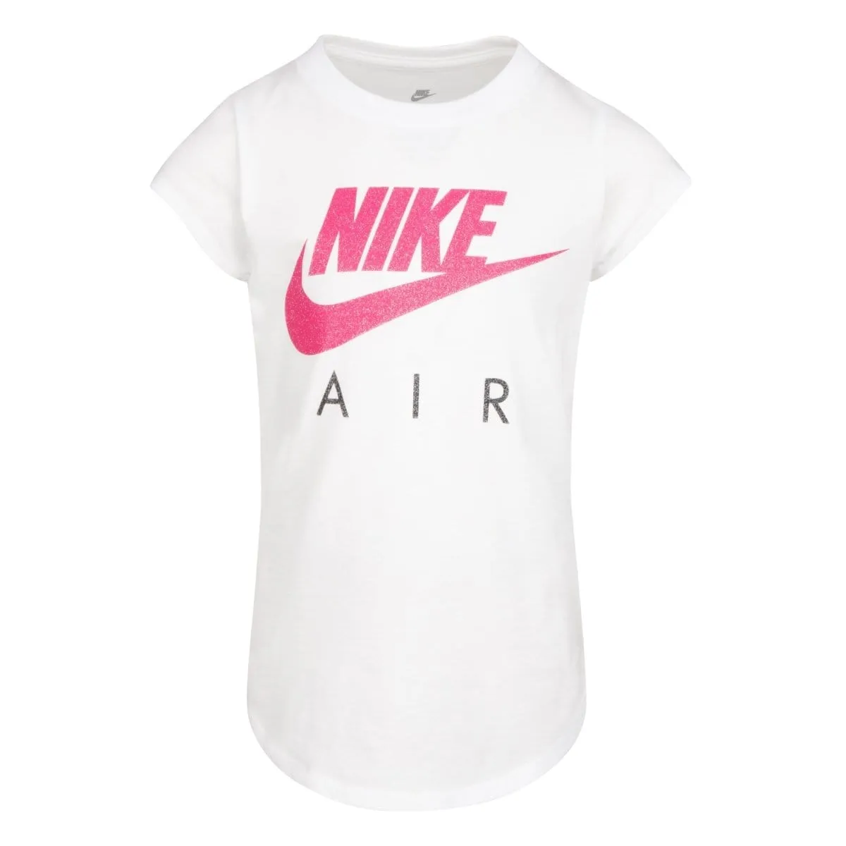 NIKE JUNIOR FUTURA AIR WHITE/PINK TEE