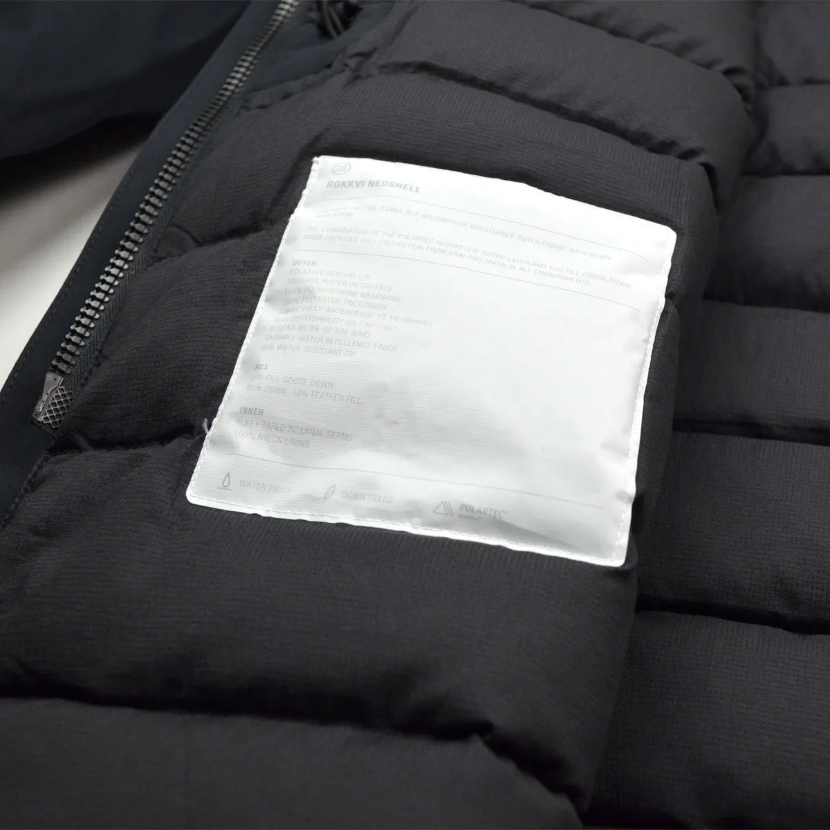 Norse Projects Rokkvi 2.0 Parka Jacket - Stylish Black Winter Coat for Men