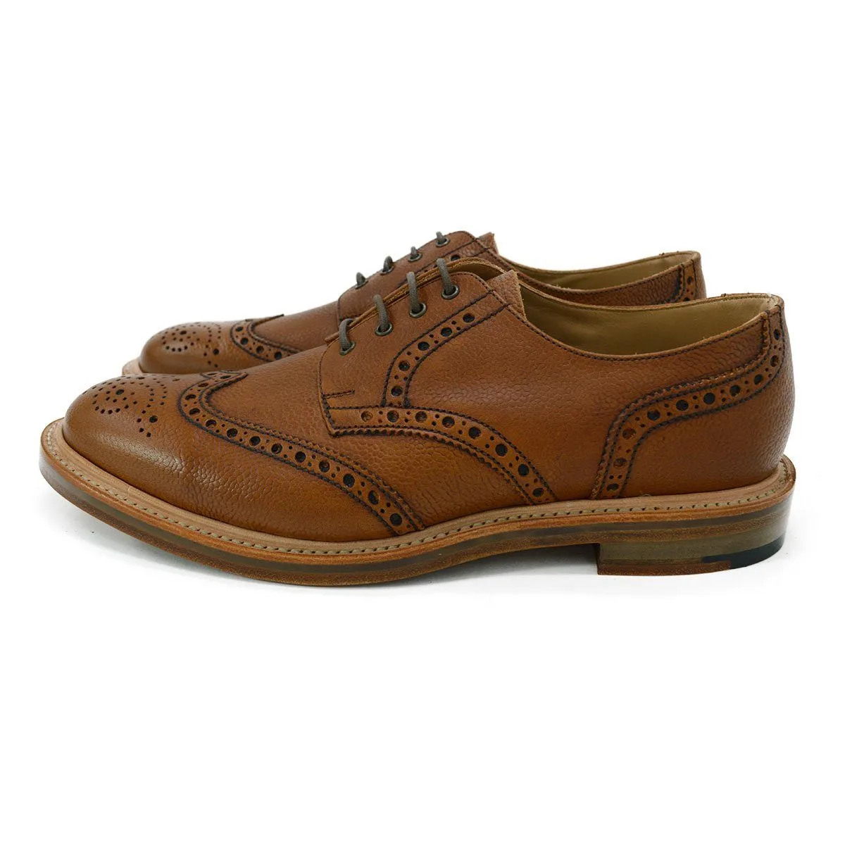 NPS WILSON Brogue Shoes - Acorn Grain with Double Leather Sole, Last Pair 7F