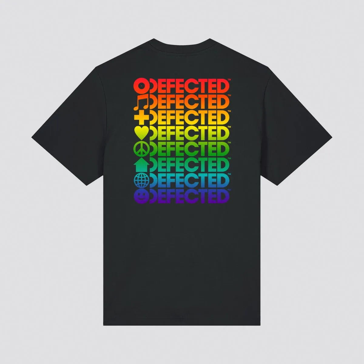 Rainbow Defected Stacked Logo T-Shirt