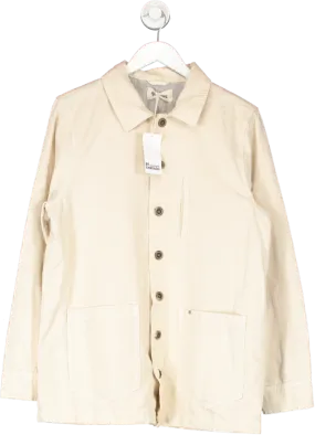 Re Threads Beige Button Down Jacket UK S