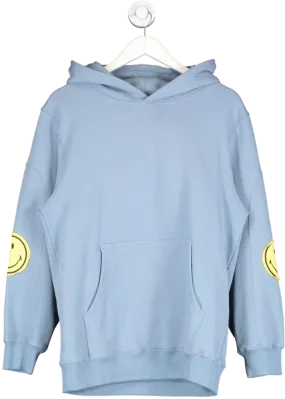 Stylish Sammii Ryan Blue Oversized Smiley Hoodie - UK Size S