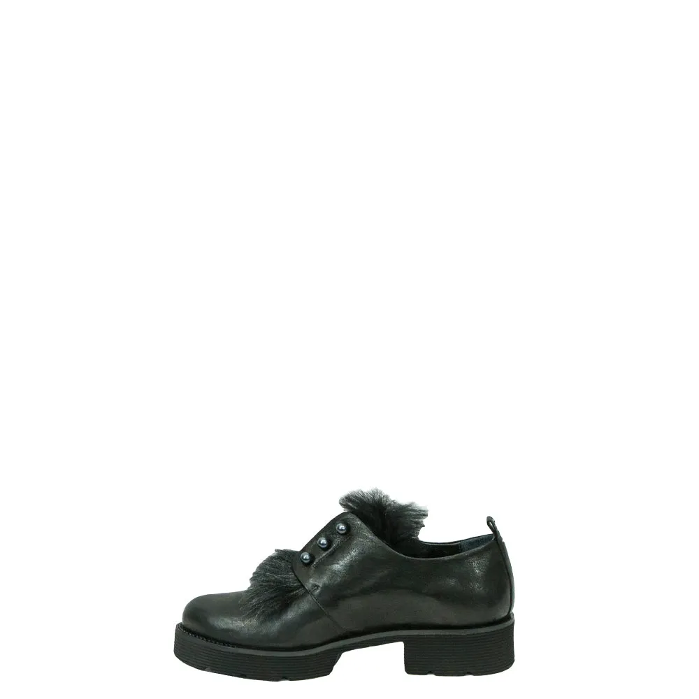 Scarpa Perle Fur Metal Wash Black