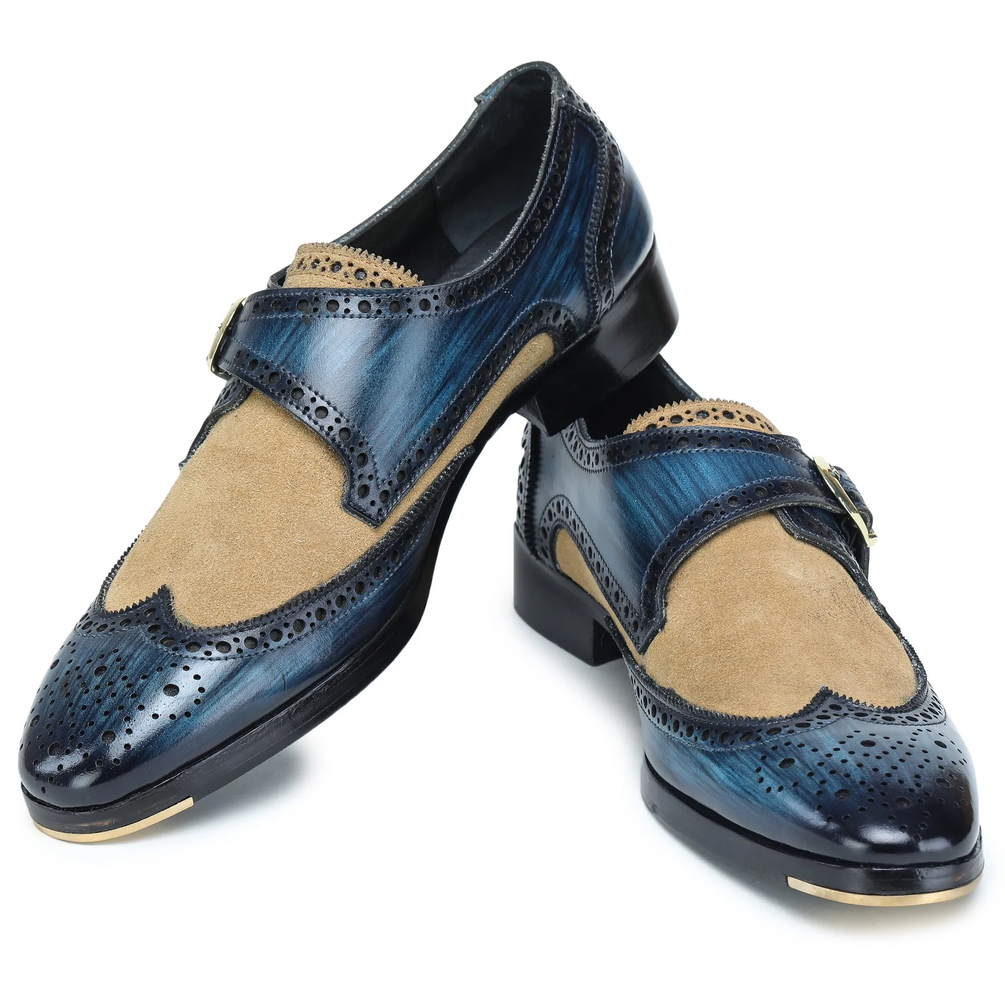 Single Monk Strap - Navy Blue