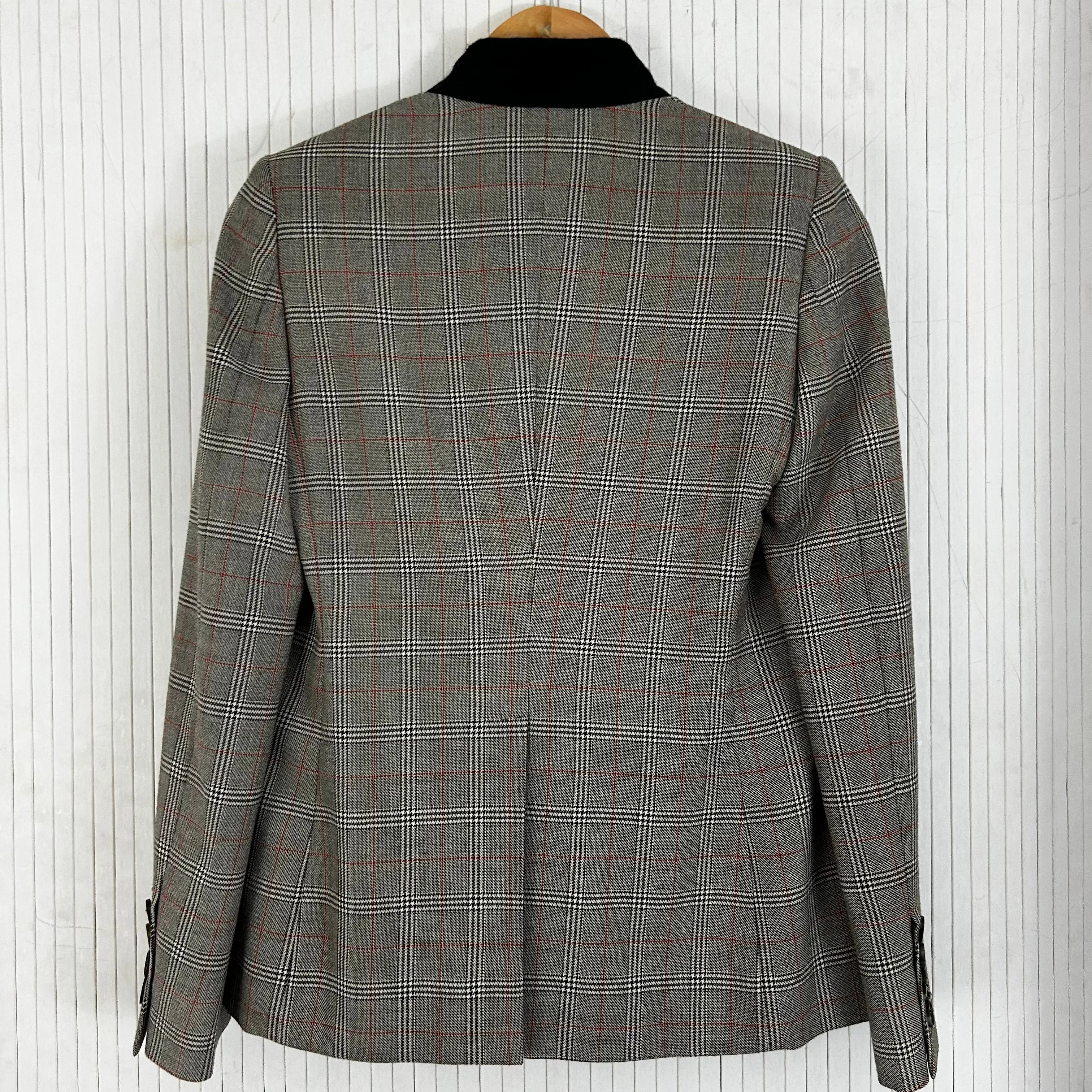 Stella McCartney Black Prince of Wales Check Wool Jacket XXS/XS