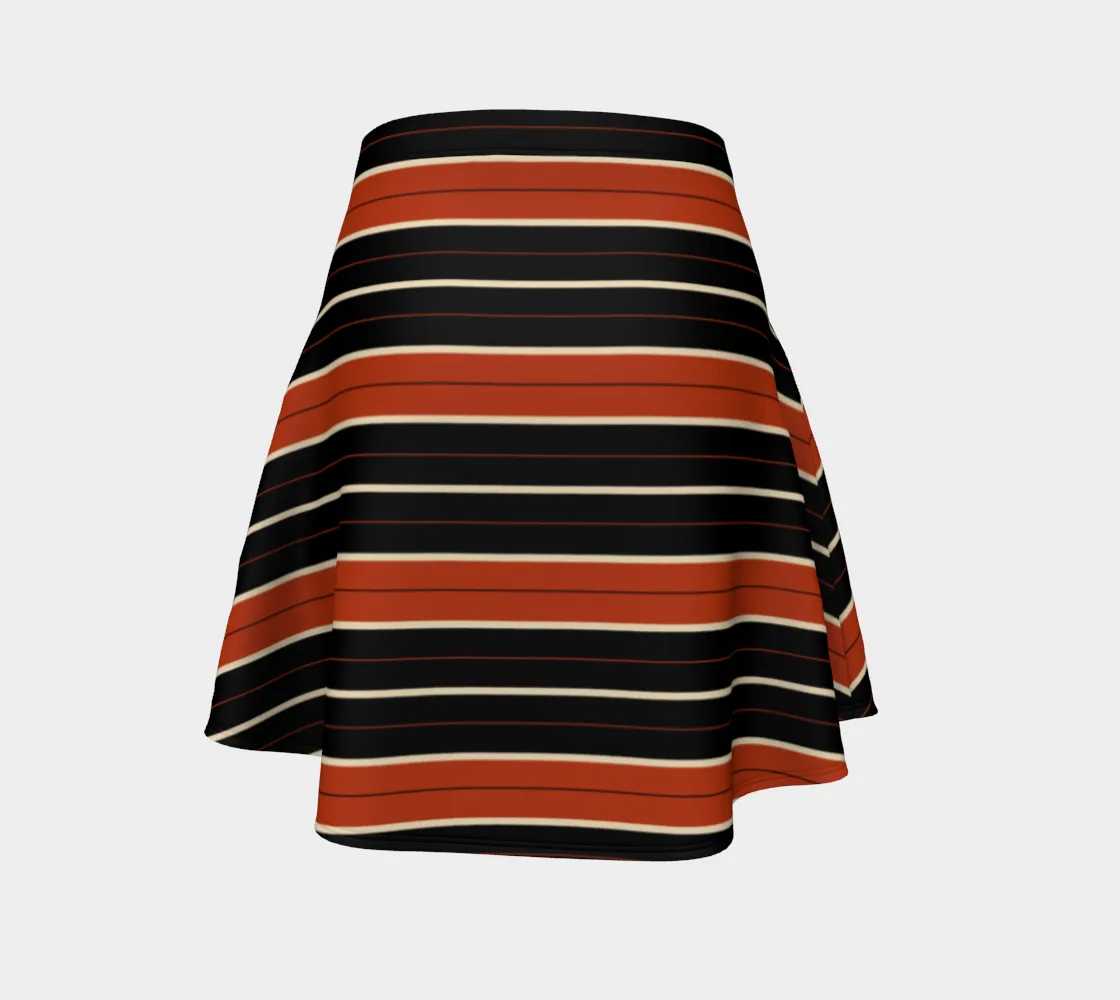 Striped Flare Skirt