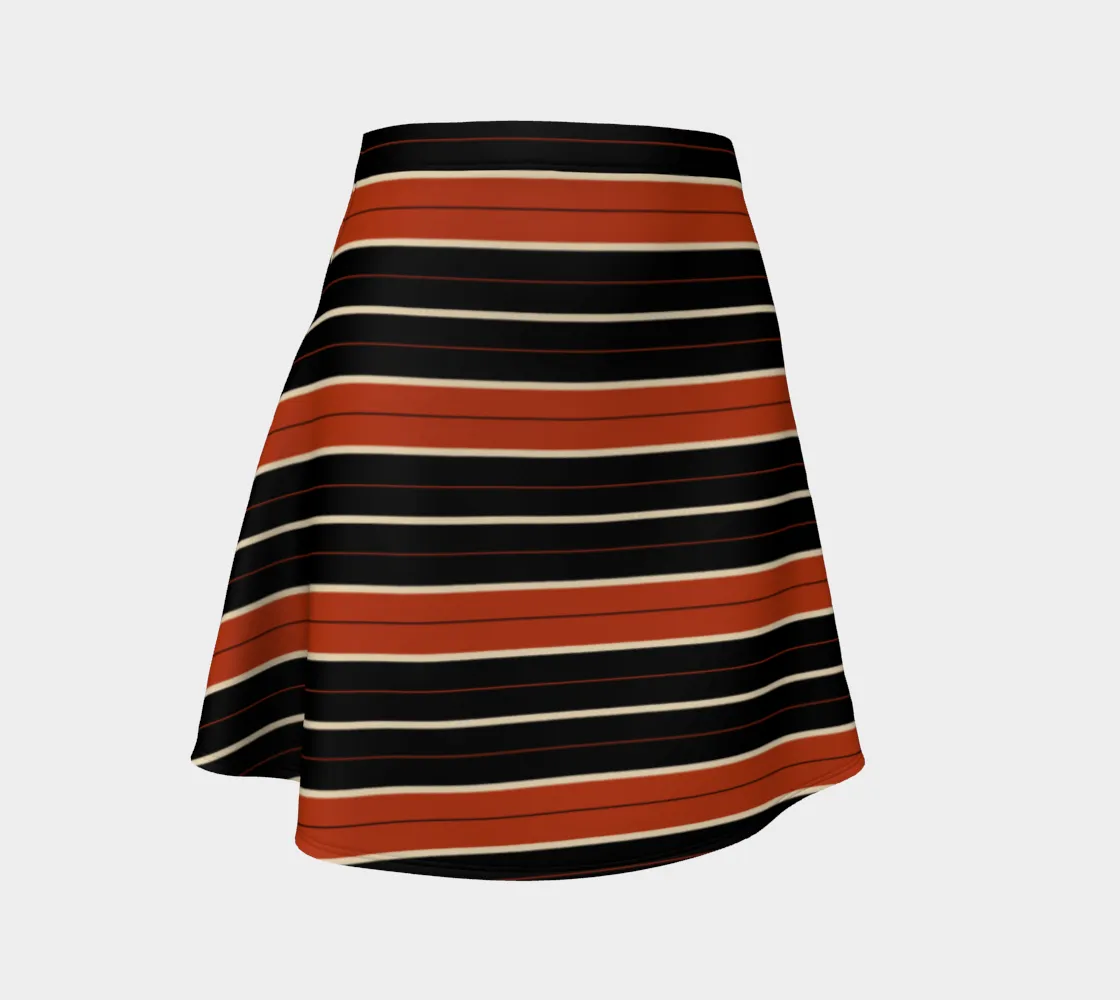 Striped Flare Skirt